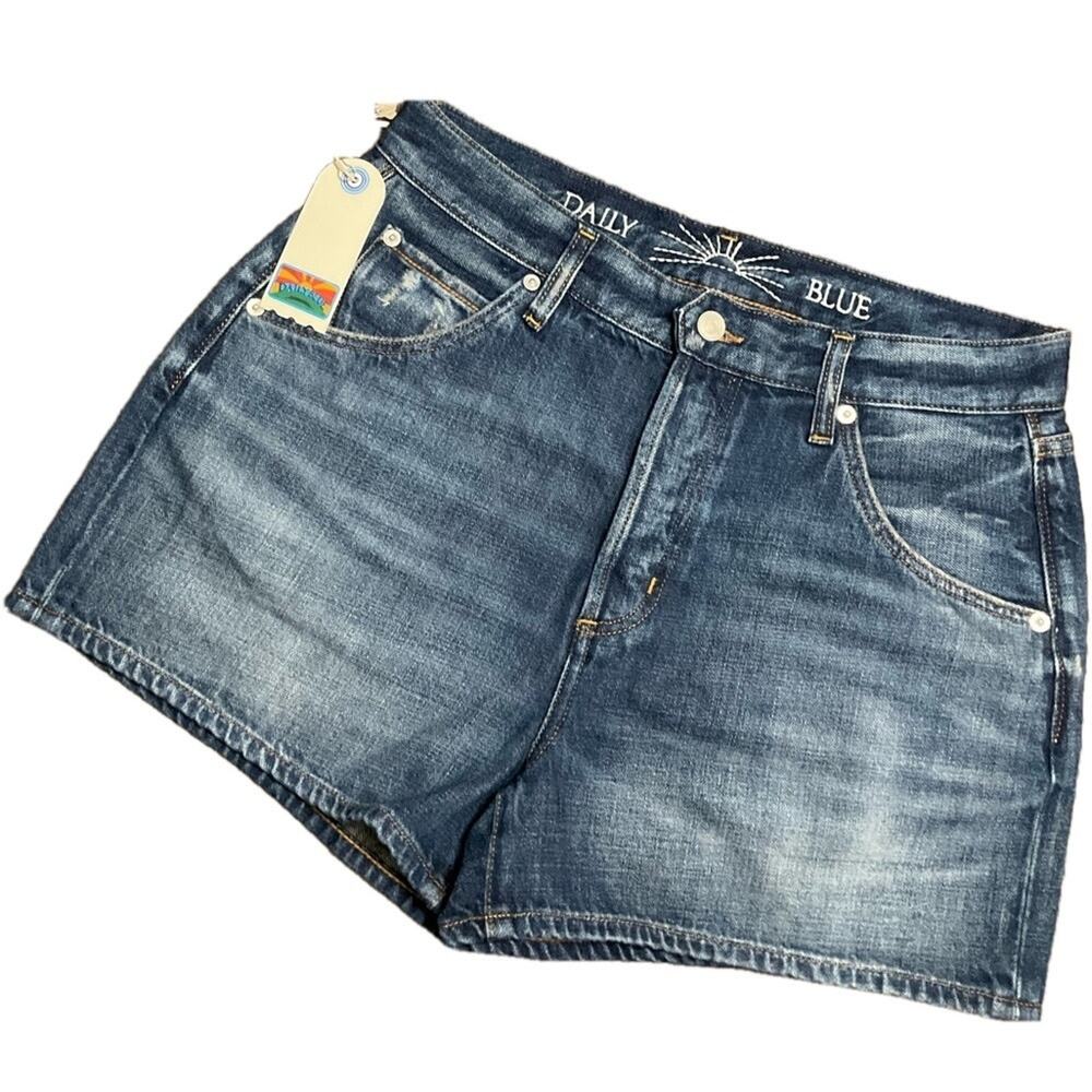 AG Adriano Goldschmied Daily Blue Freaky Shorts Relaxed Fit Size 27 NWT